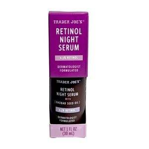 Trader Joes Retinol Night Serum 0.3% with Baobab Seed Oil 1 fl oz New in Box